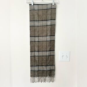 Black Brown 1826 Plaid Scarf